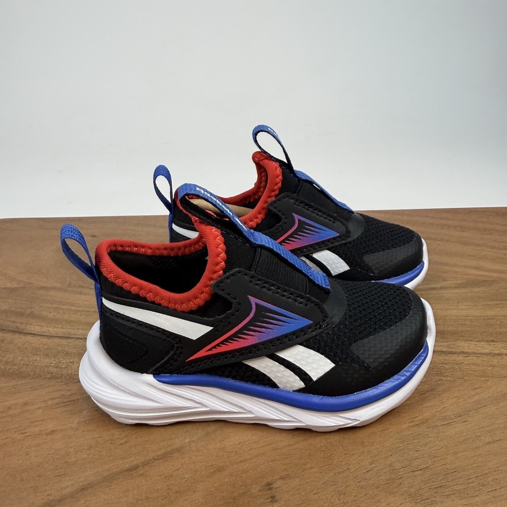 New Little Kids Reebok Lite Spinner Black Comfort Casual Sneakers Size 5 C NIB